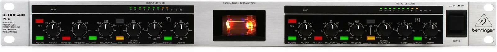 Behringer MIC2200 V2 2-channel Tube Microphone Preamp - Image 2