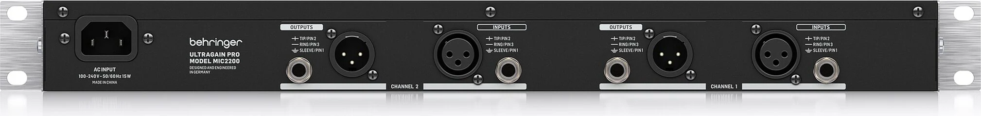 Behringer MIC2200 V2 2-channel Tube Microphone Preamp - Image 3