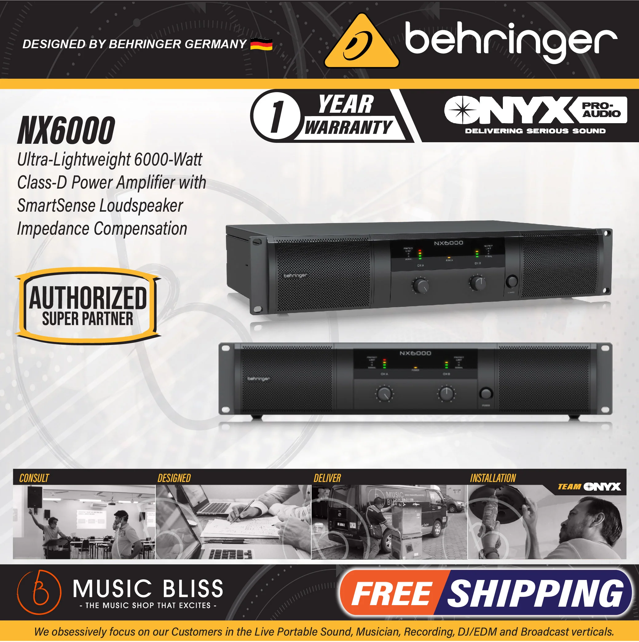 Behringer NX6000 Power Amplifier