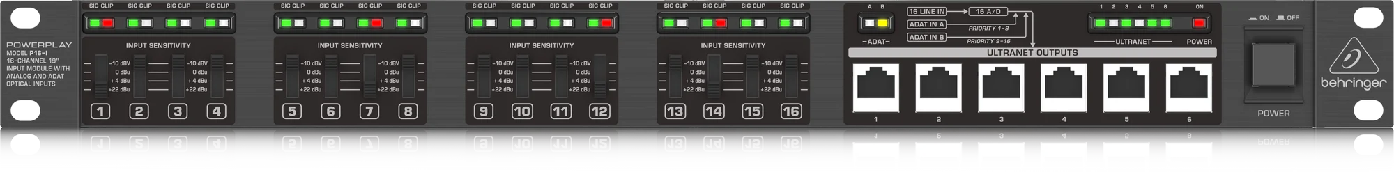 Behringer Powerplay P16-I 16-channel Input Module - Image 2
