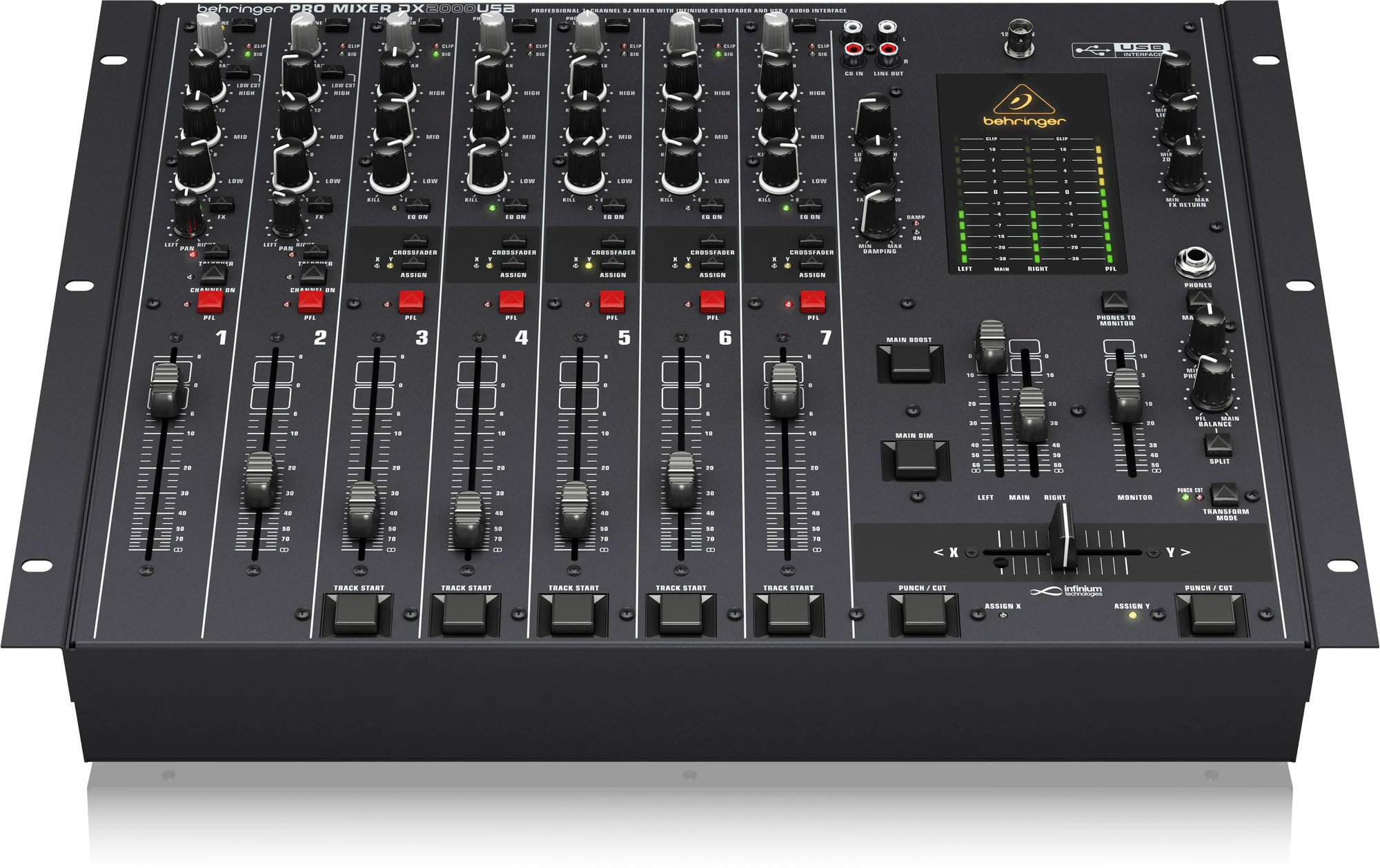 Behringer Pro Mixer DX2000USB 7-channel DJ Mixer - Image 3