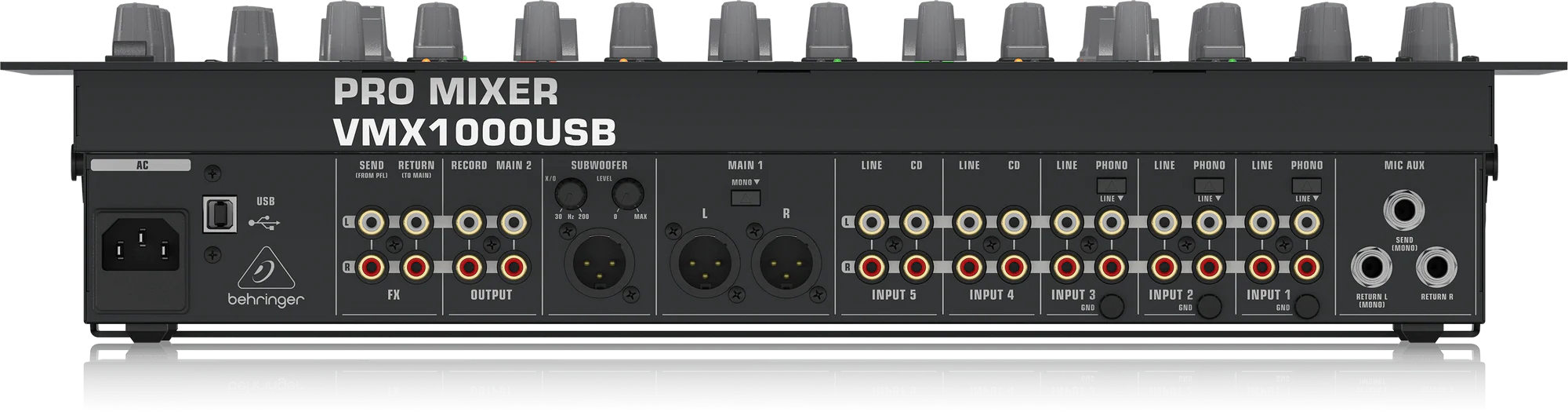 Behringer Pro Mixer VMX1000USB 5-channel DJ Mixer - Image 3