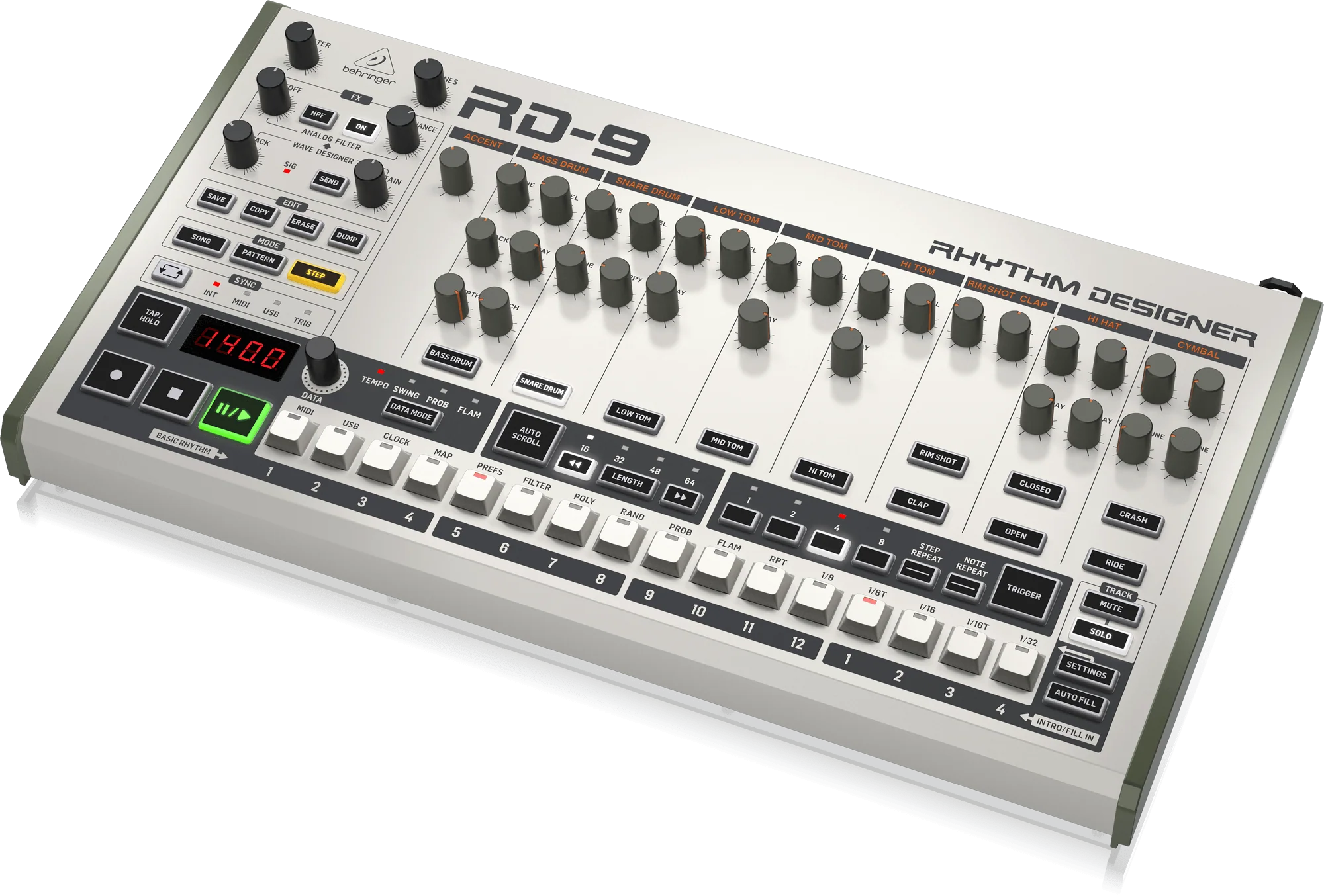 Behringer Rhythm Designer RD-9 Analog Drum Machine - Image 3