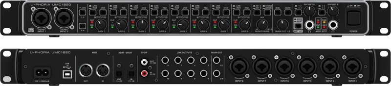 Behringer U-Phoria UMC1820 USB 2.0 Audio Interface - Image 2