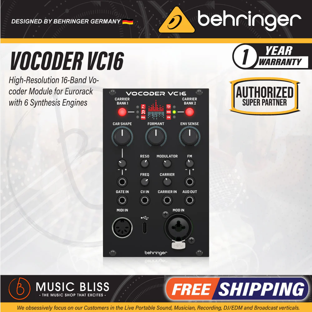Behringer Vocoder VC16 Eurorack Module