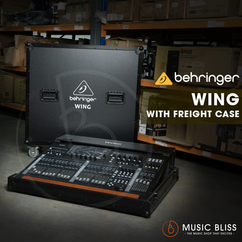 Behringer WING 48-channel Digital Mixer with Decksaver - Black (Free Upgrade Freight Case)