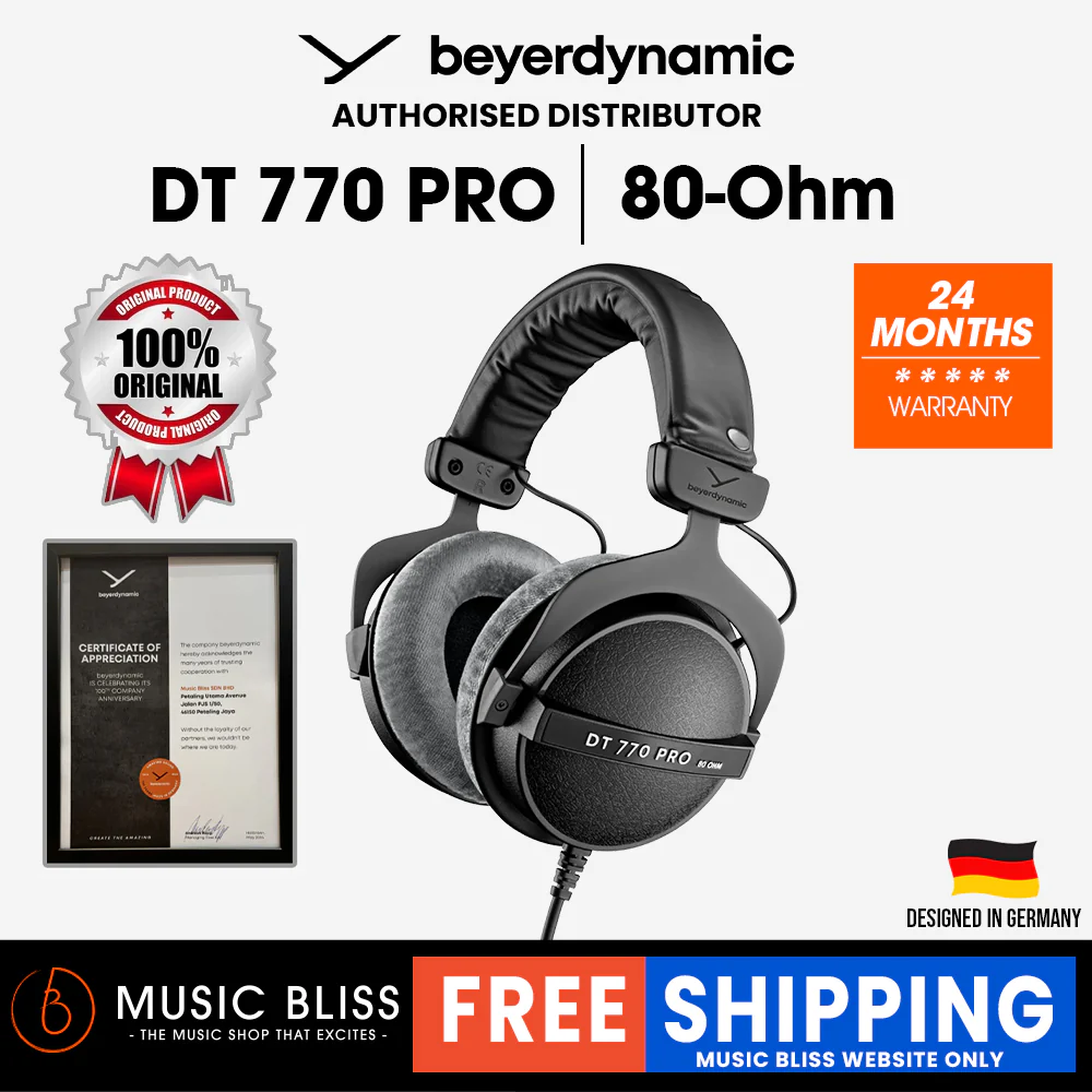 Beyerdynamic DT 770 PRO 80 Ohm Over-Ear Studio Headphones. Enclosed Design, Wired for Professional Recording and Monitoring - Image 4