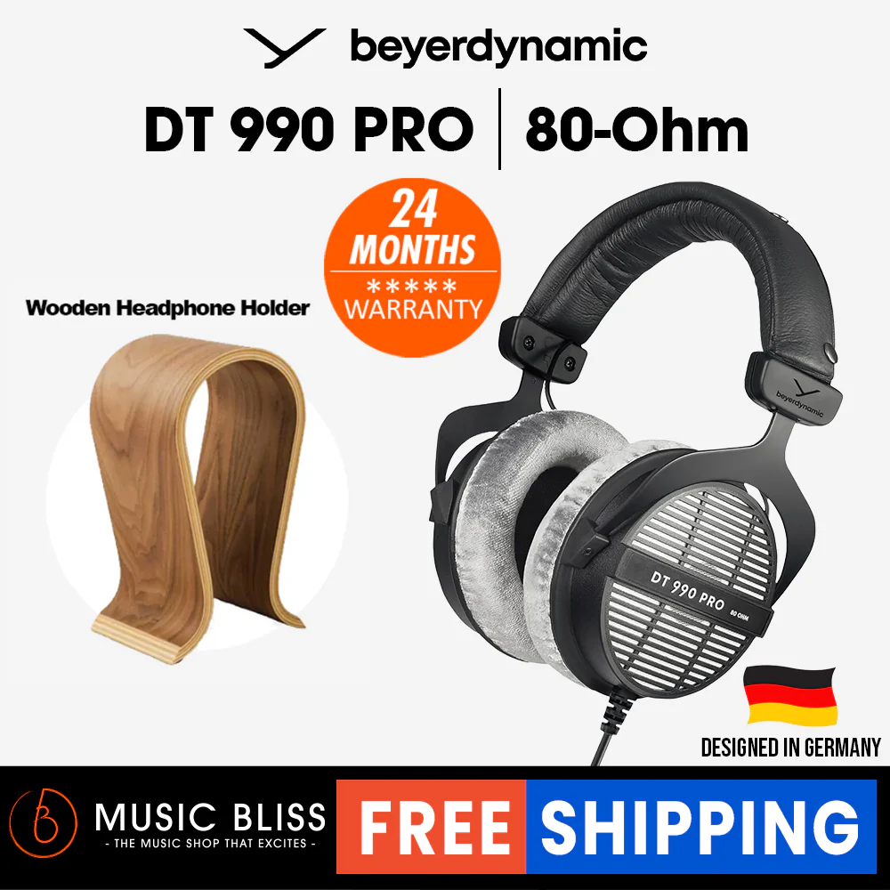 Beyerdynamic DT 990 PRO 80 Ohm Over-Ear Studio Headphones. Open Construction, Wired - Image 2
