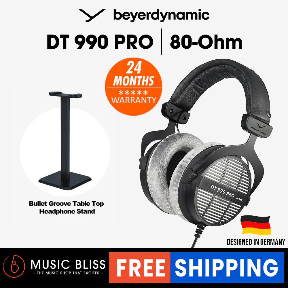 Beyerdynamic DT 990 PRO 80 Ohm Over-Ear Studio Headphones. Open Construction, Wired - Image 3