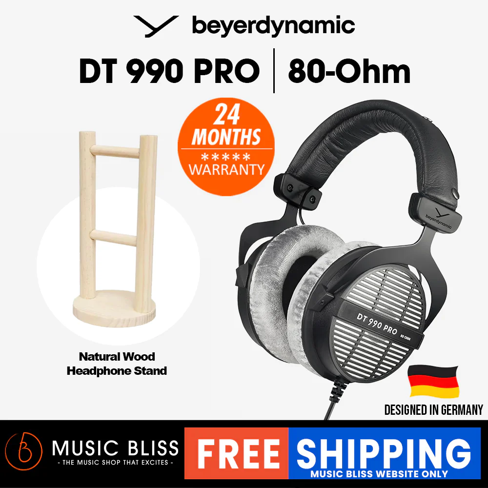 Beyerdynamic DT 990 PRO 80 Ohm Over-Ear Studio Headphones. Open Construction, Wired - Image 4