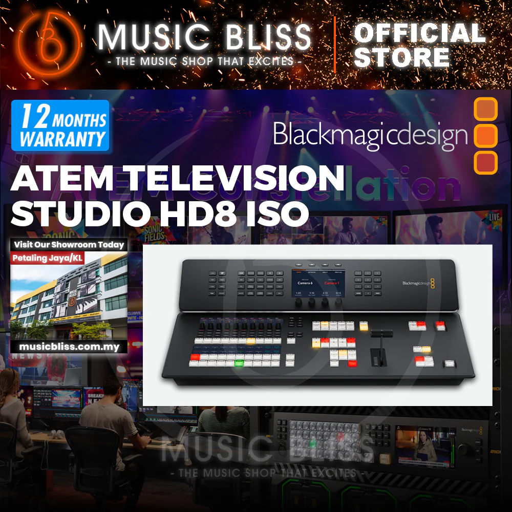 Blackmagic Design ATEM Television Studio HD8 ISO 8-channel Video Switcher