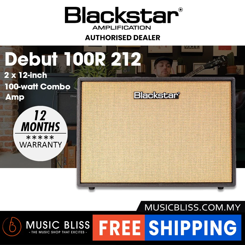 Blackstar Debut 100R 2x12" 100-watt Combo Amp - Black
