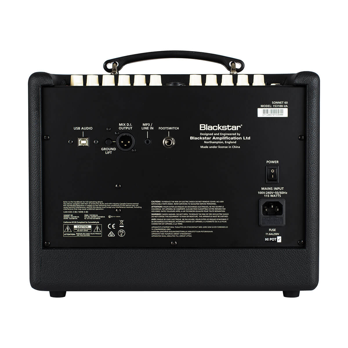 Blackstar Sonnet 60 - 60-watt 1x6.5-inch Combo Amp - Black - Image 4