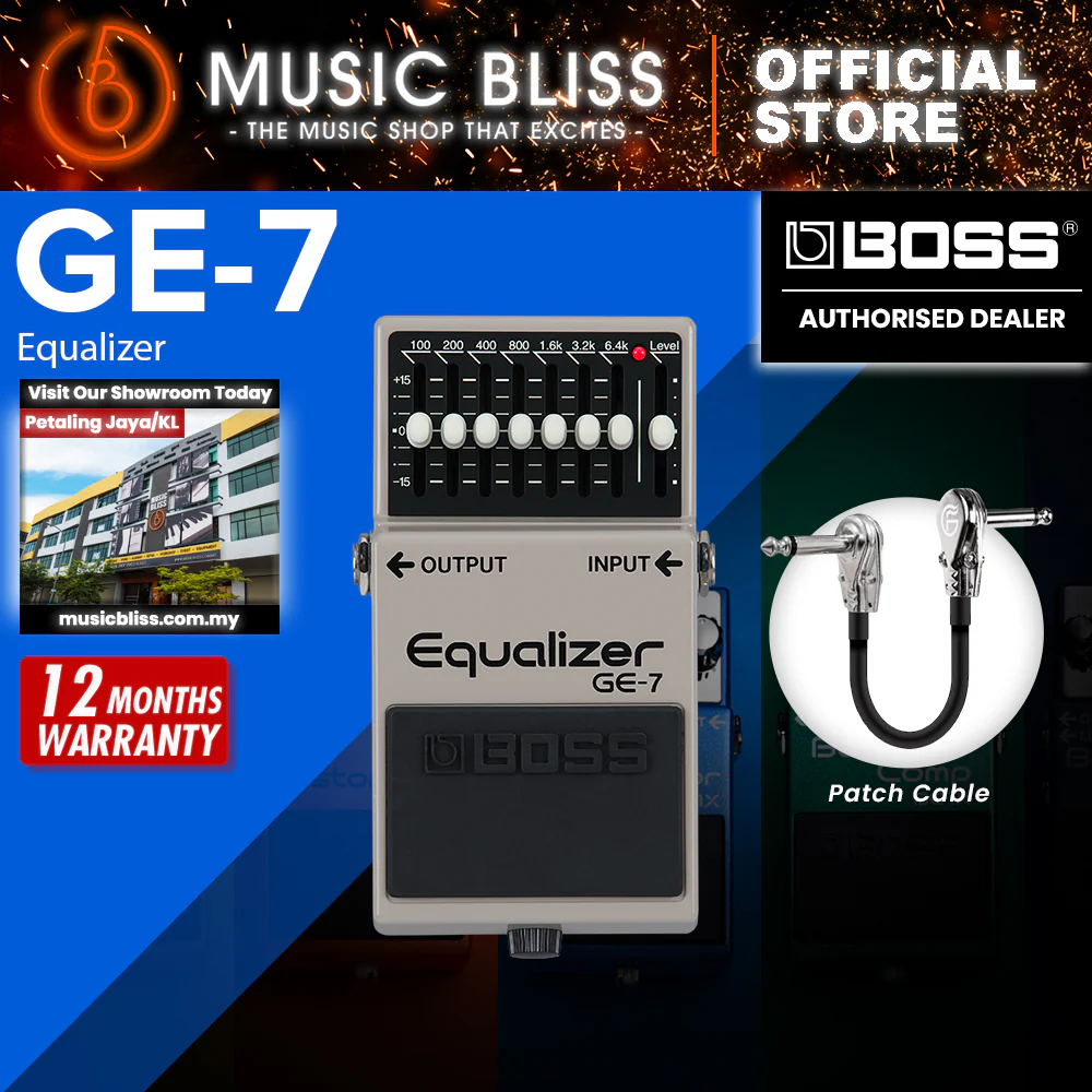 Boss GE-7 7-band Equalizer Guitar Pedal