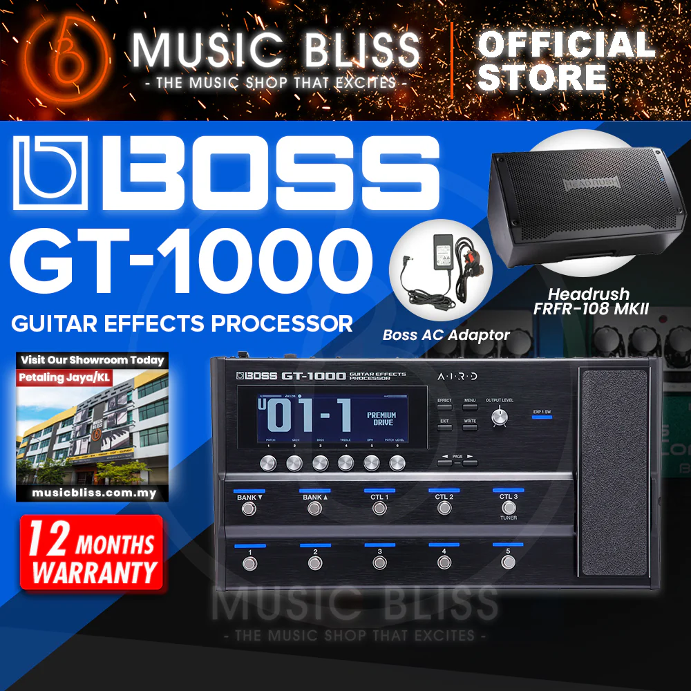 Boss GT-1000 Guitar Multi-Effects Pedal with Adapter - Image 3