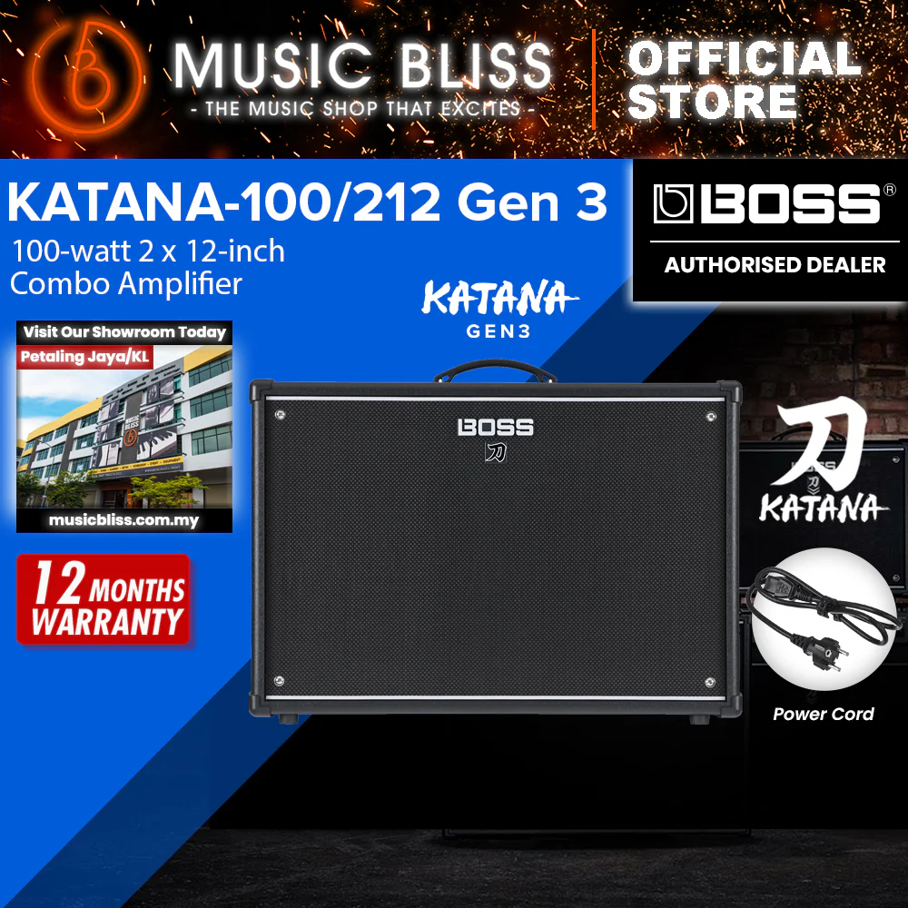 Boss Katana-100/212 Gen 3 150-watt 2x12" Guitar Combo Amplifier