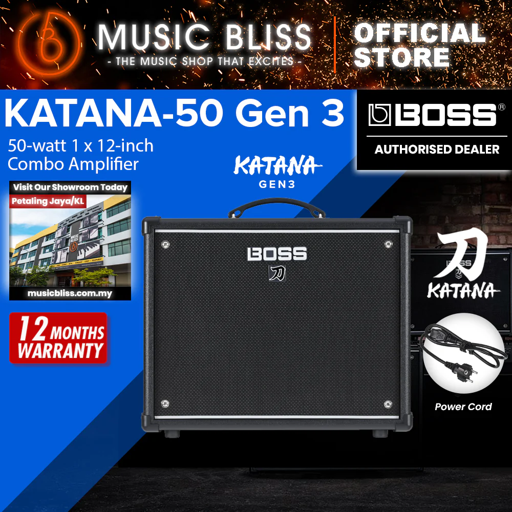 Boss Katana 50 G3 - Gen 3 50-watt 1x12" Guitar Combo Amplifier