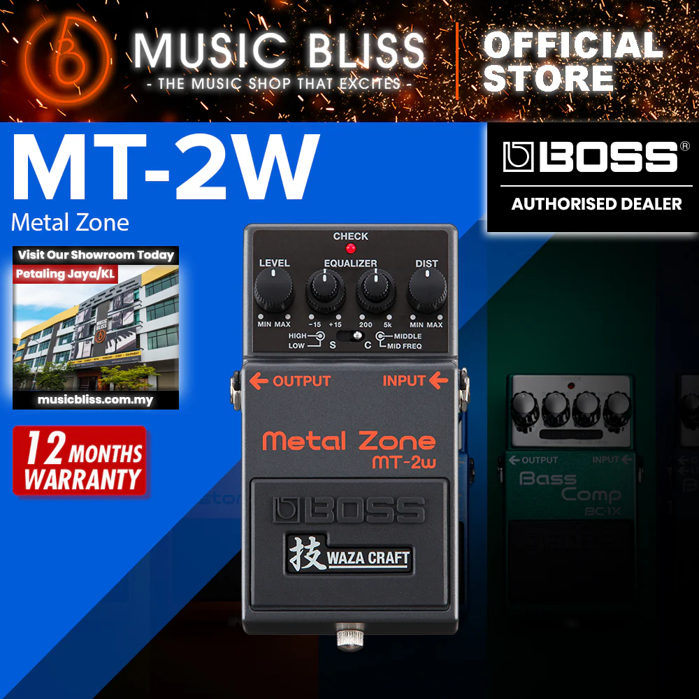 Boss MT-2W Waza Metal Zone Distortion Pedal - Image 2