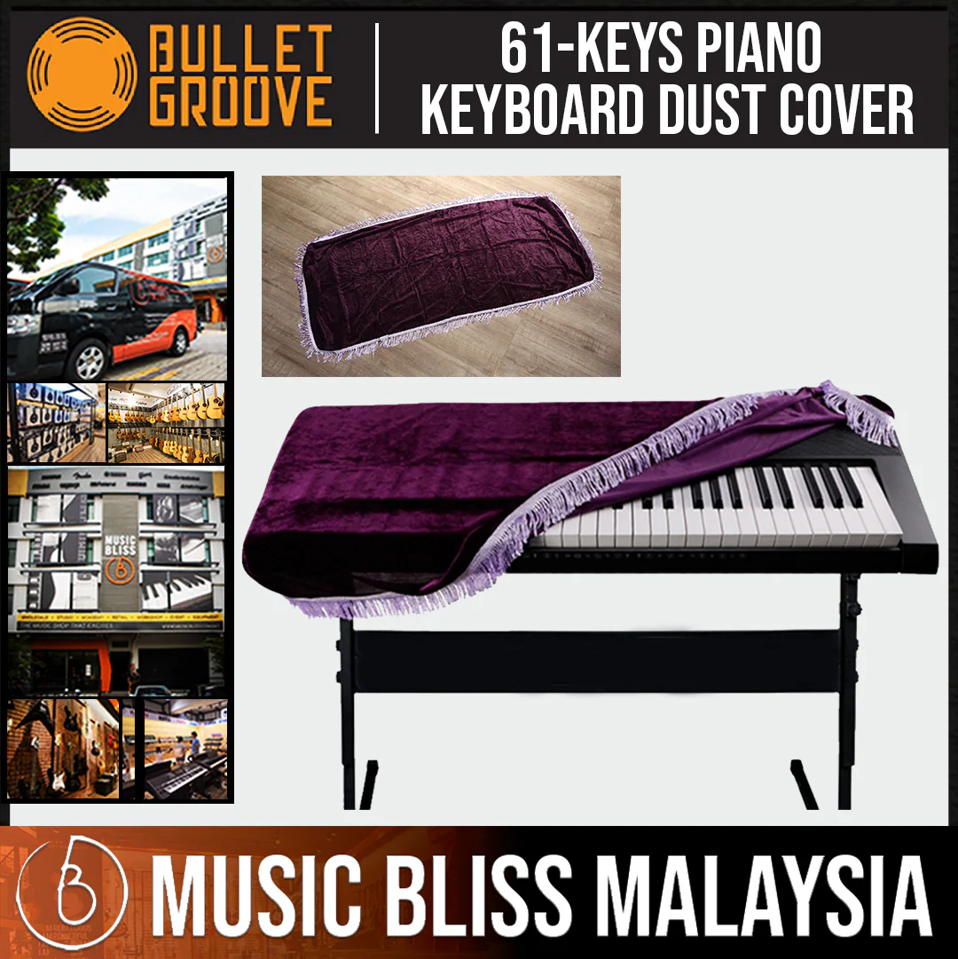 Bullet Groove Music Keyboard Dust Cover 61 Keys, 61 Keys Piano Keyboard Cover, Dust Cover For Piano Keyboards