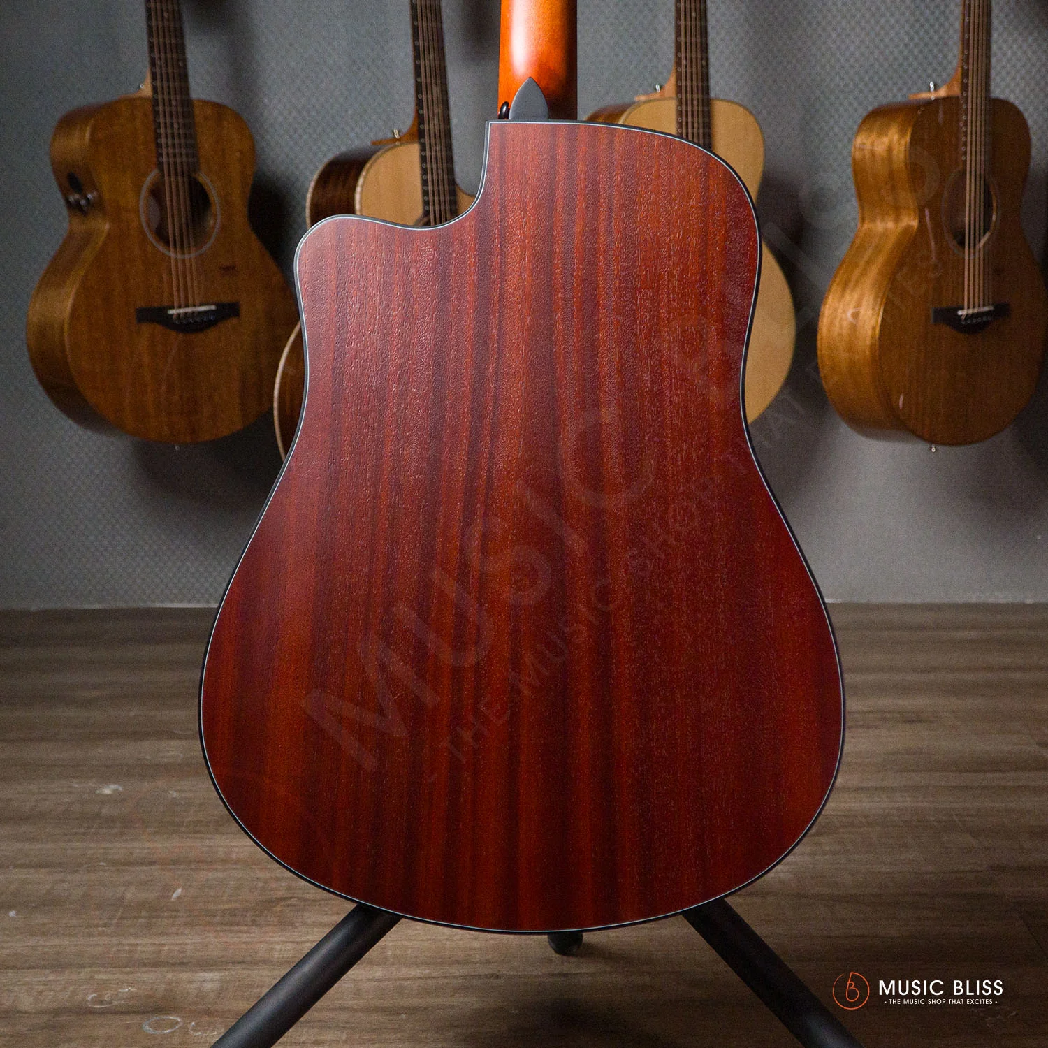 Caesar WL-800C-N Budget Beginner 41-inch Matte Cutaway Body Acoustic Guitar - Natural - Image 3