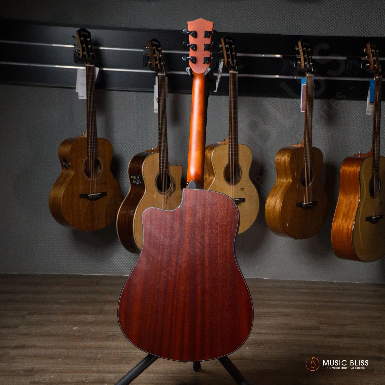 Caesar WL-800C-N Budget Beginner 41-inch Matte Cutaway Body Acoustic Guitar - Natural - Image 5