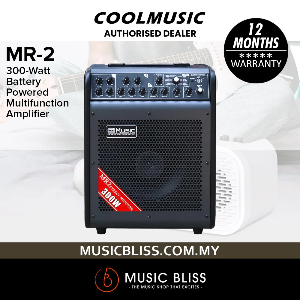 Cool Music MR-2 300-Watt Battery Powered Multifunction Amplifier