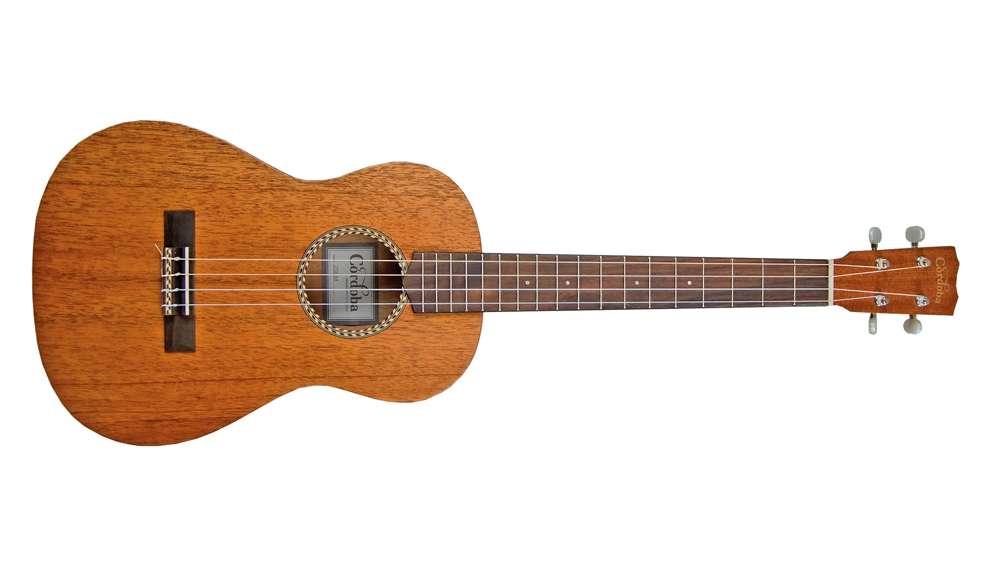 Cordoba 20BM Mahogany Baritone Ukulele - Solid Mahogany Top, Mahagony Back & Sides - Image 2
