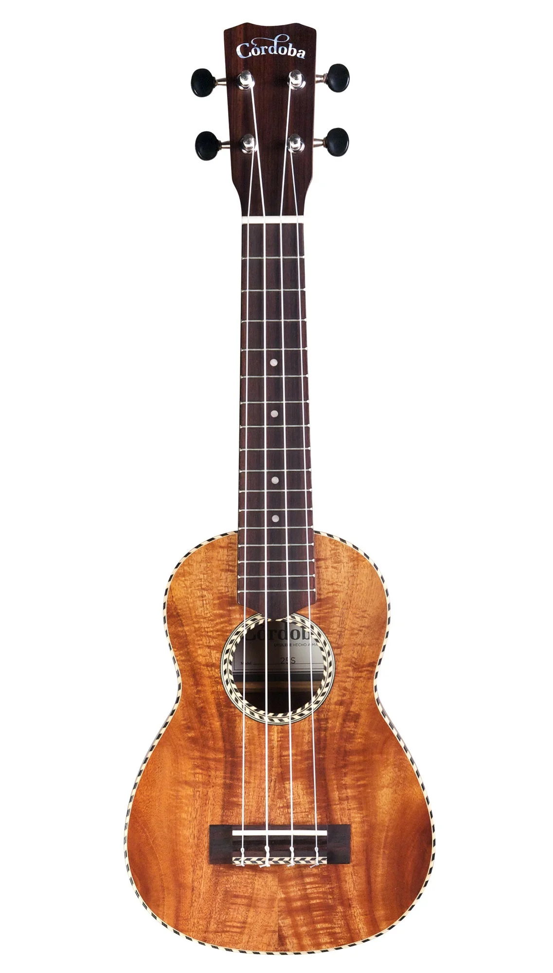 Cordoba 25S Acacia Soprano Ukulele - Acacia Top, Figured Acacia Back & Sides - Image 2