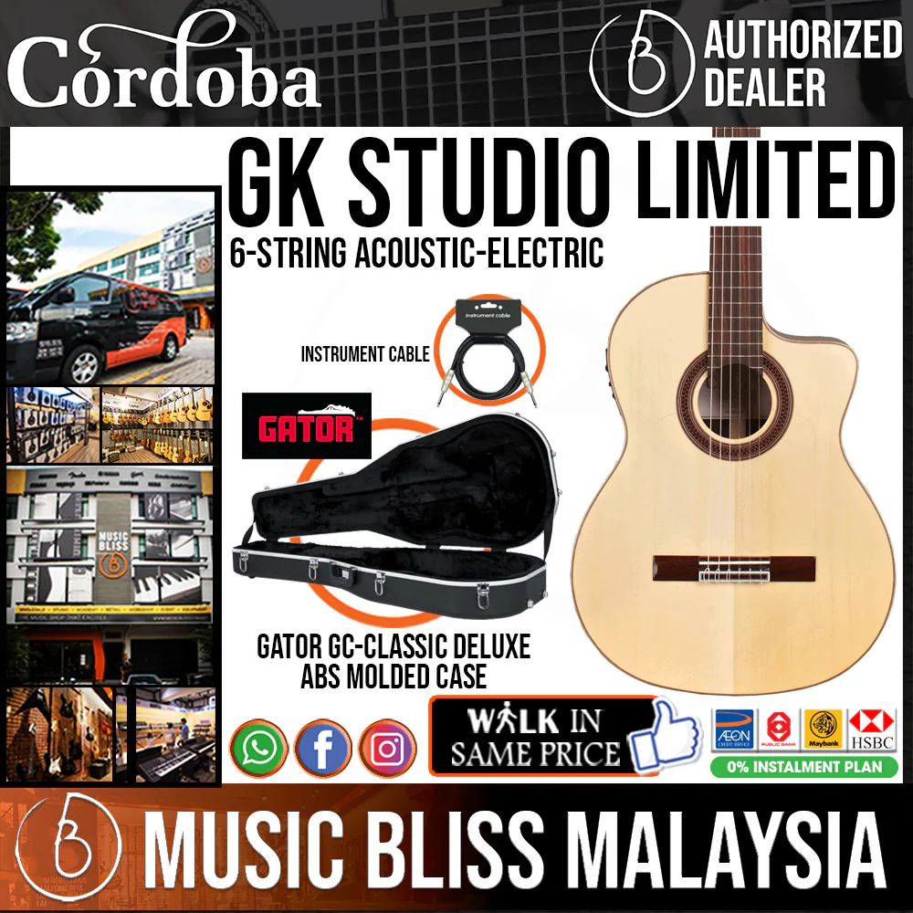 Cordoba GK Studio Limited - Solid European Spruce Top, Ziricote Back & Sides with Pickup - Image 2