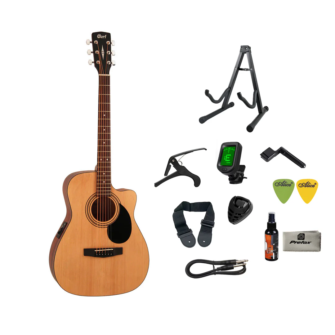 Cort AF515CE Acoustic Guitar with Bag - Image 2