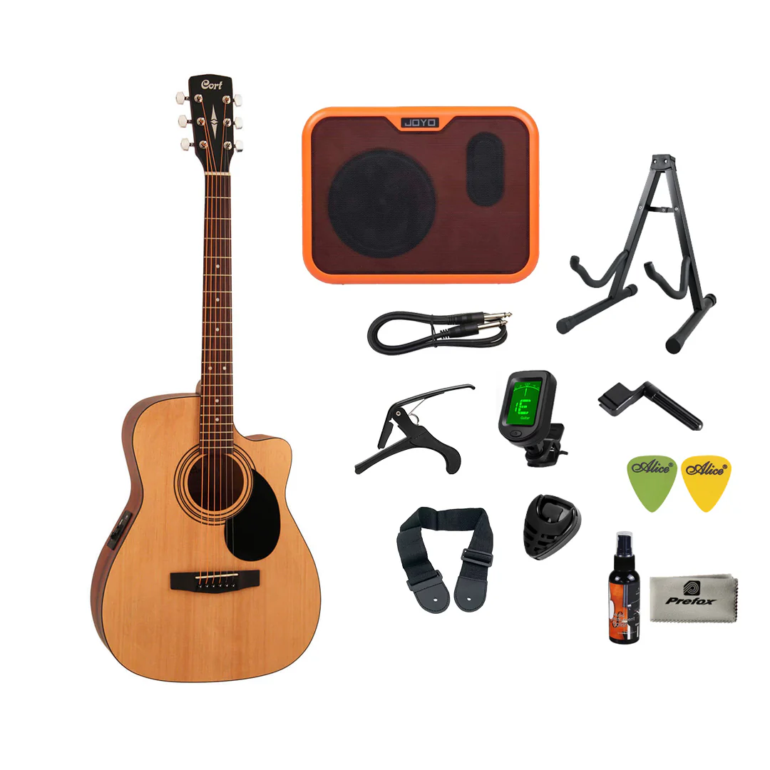 Cort AF515CE Acoustic Guitar with Bag - Image 3