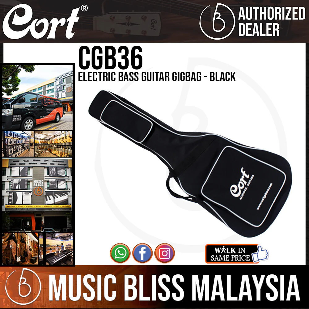 Cort CGB36 Electric Bass Guitar Gigbag - Black