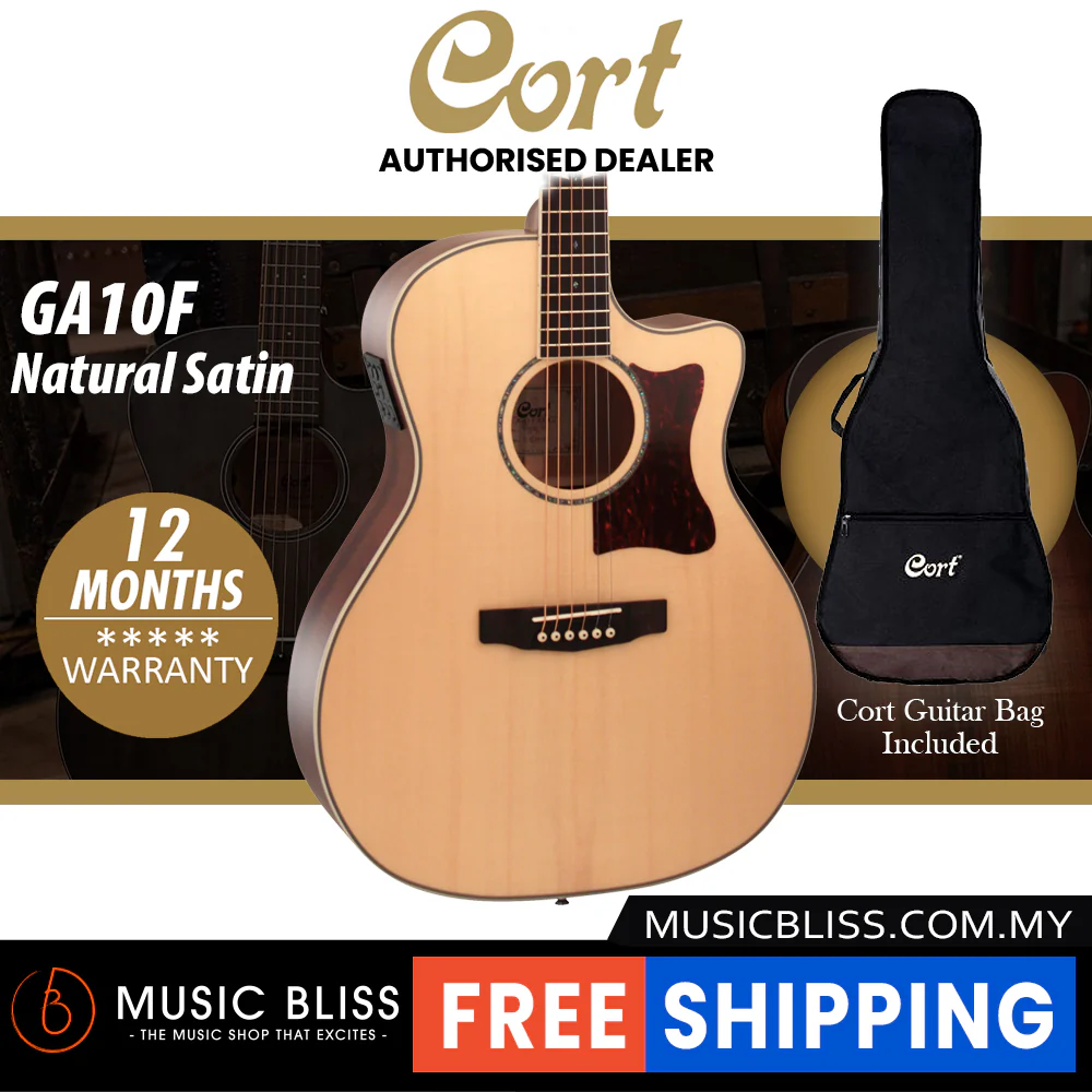 Cort GA10F Acoustic Guitar with Bag