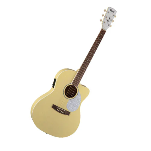 Cort Jade Classic Acoustic Guitar with Bag - Pastel Yellow - Image 2