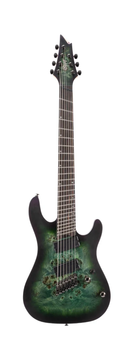 Cort KX-507MS Electric Guitar with Bag - Star Dust Green - Image 2
