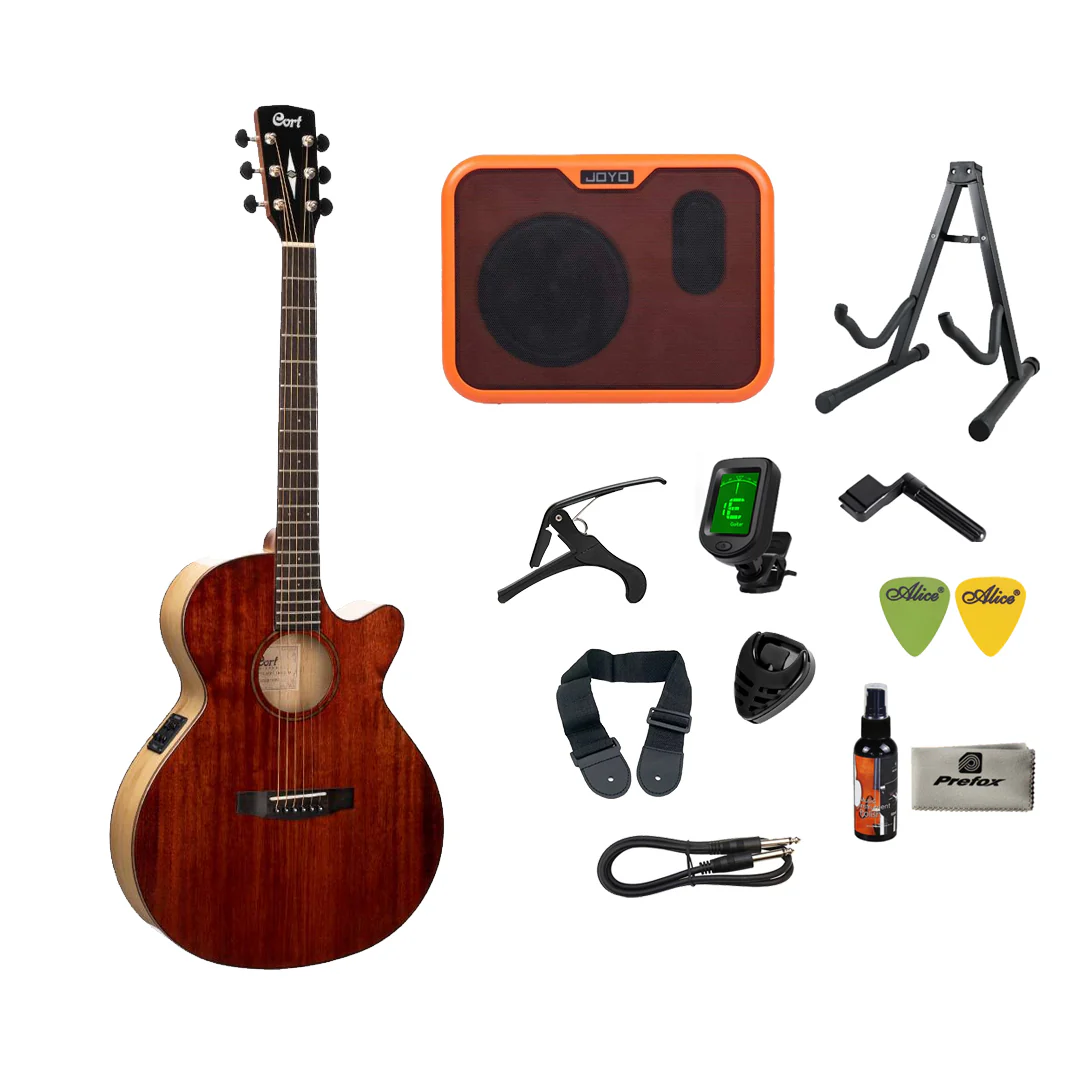 Cort SFX-Myrtlewood Acoustic Guitar with Bag - Brown Gloss - Image 3
