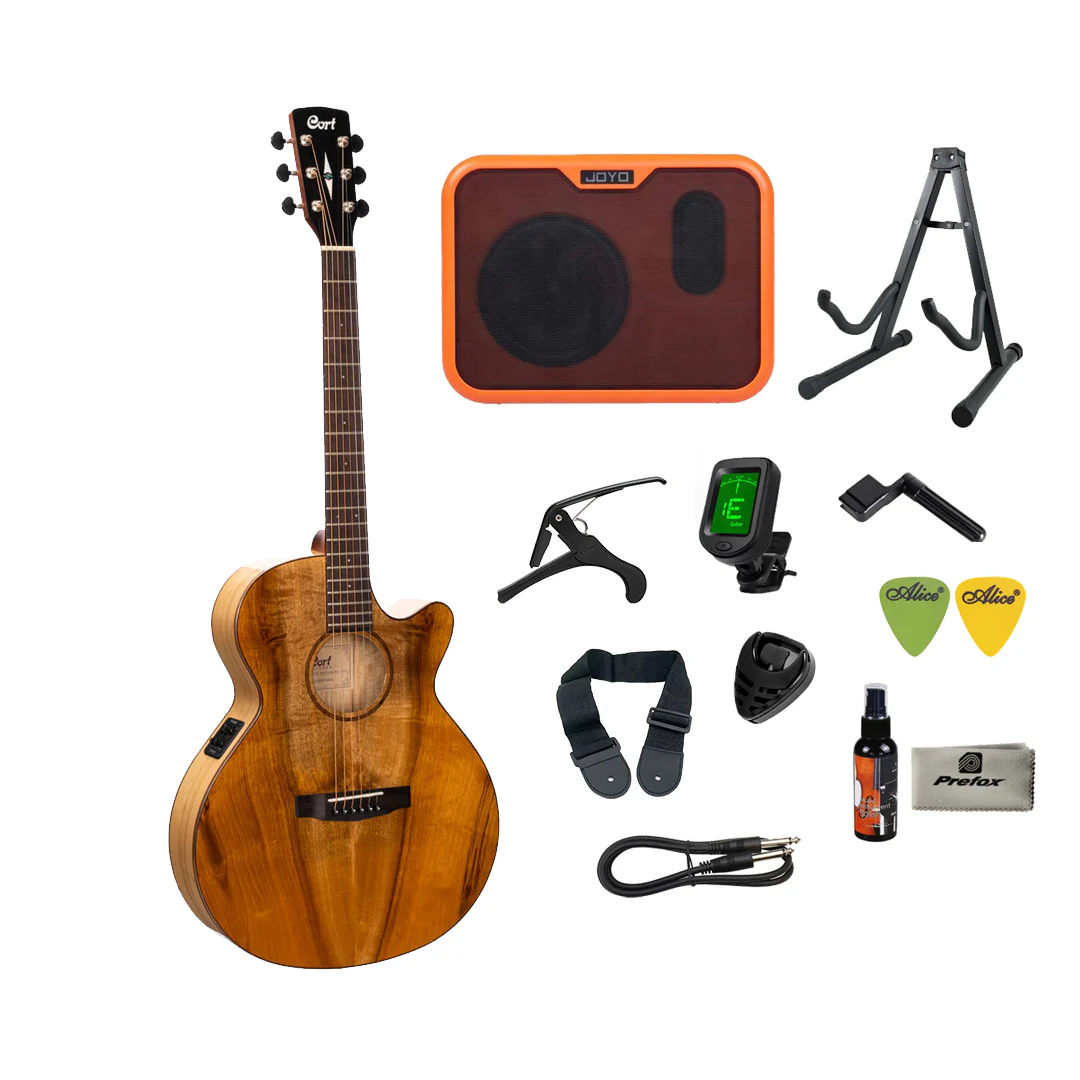 Cort SFX-Myrtlewood Acoustic Guitar with Bag - Natural - Image 3