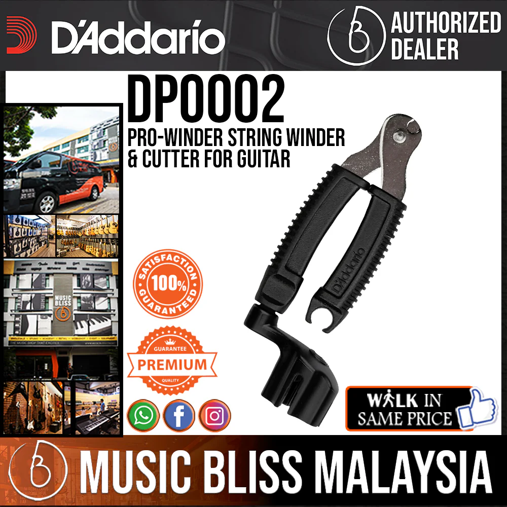 D'Addario DP0002 Pro-Winder String Winder & Cutter for Guitar
