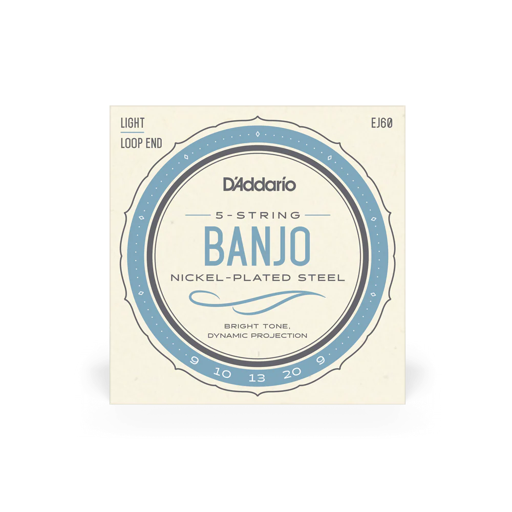 D'Addario EJ60 Nickel 5-String Banjo Strings, Light - .009 - .020 - Image 2