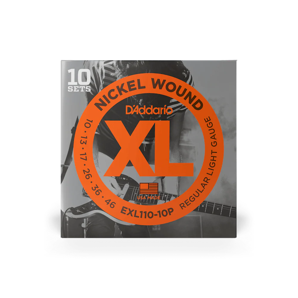 D'Addario EXL110 Nickel Wound Electric Strings -.010-.046 Regular Light 10-Pack - Image 2