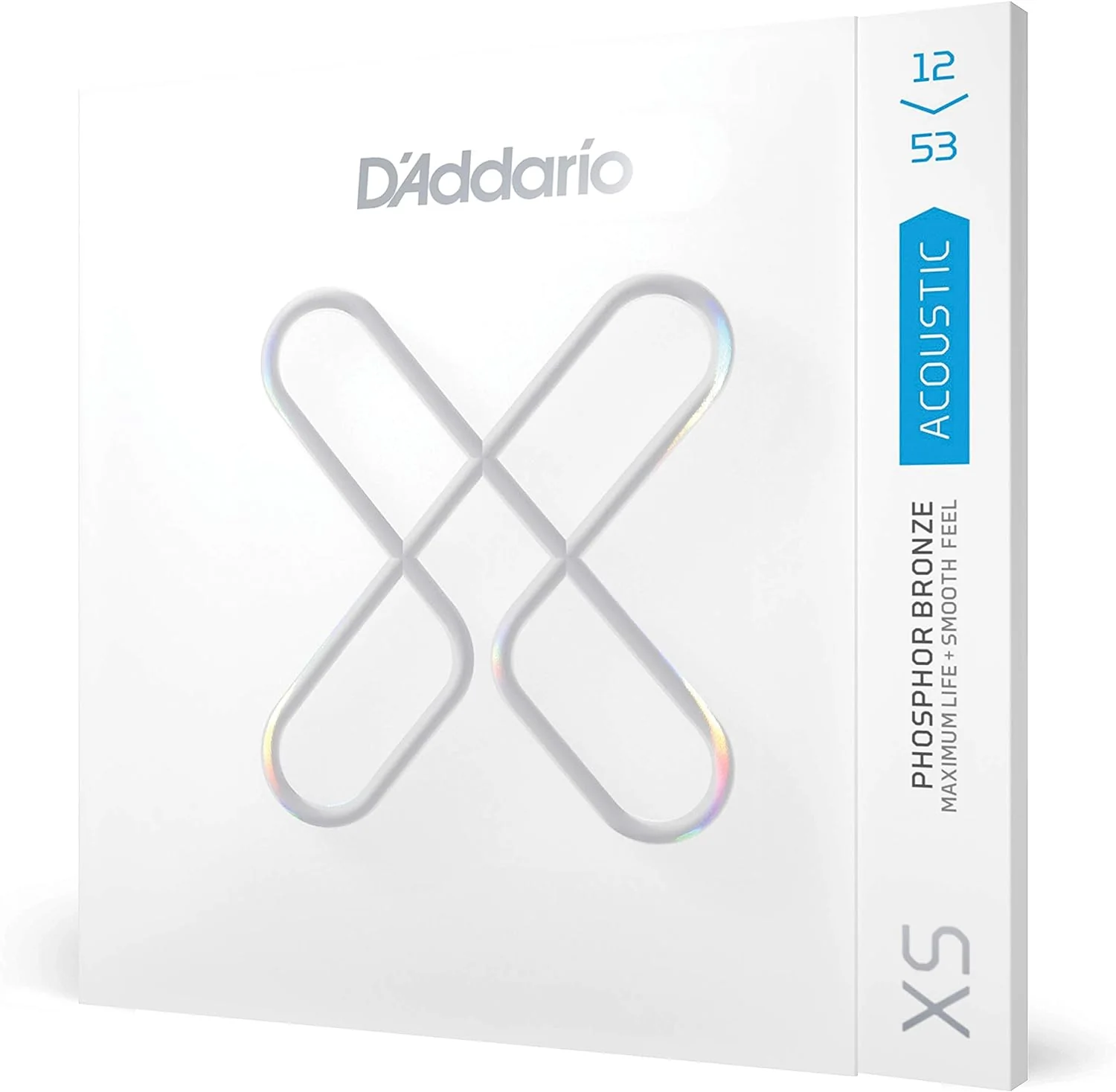 D'Addario XSAPB1253 Phosphor Bronze Coated Acoustic Guitar Strings - .012-.053 Light - Image 2