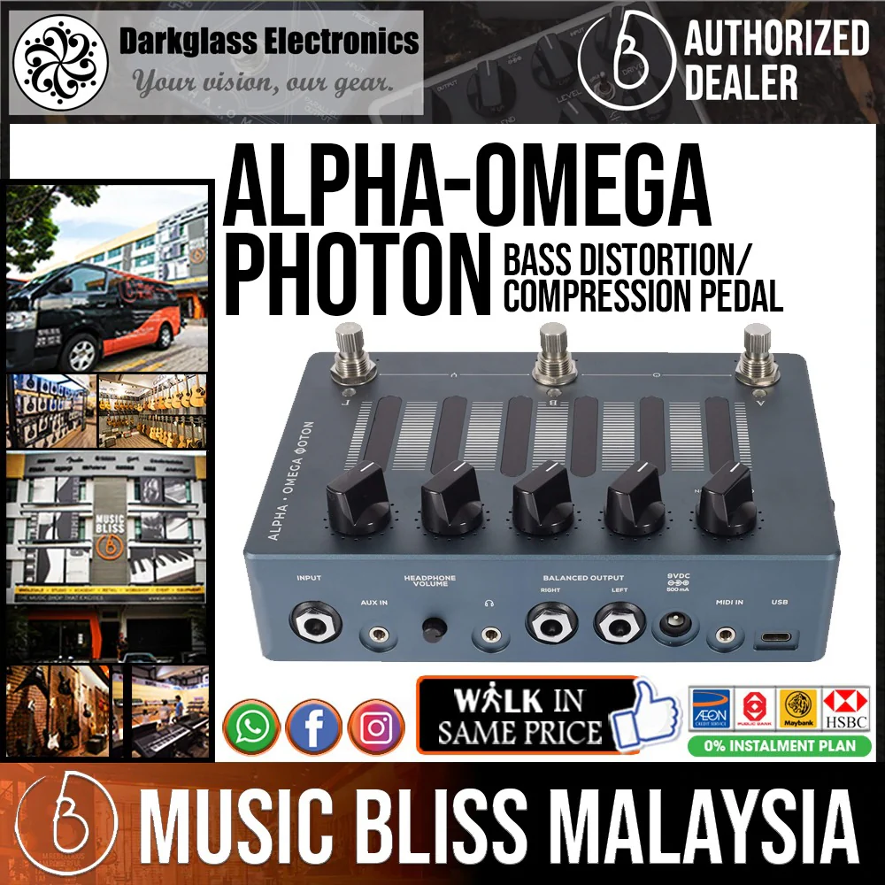 Darkglass Alpha-Omega Photon Bass Distortion/Compression Pedal