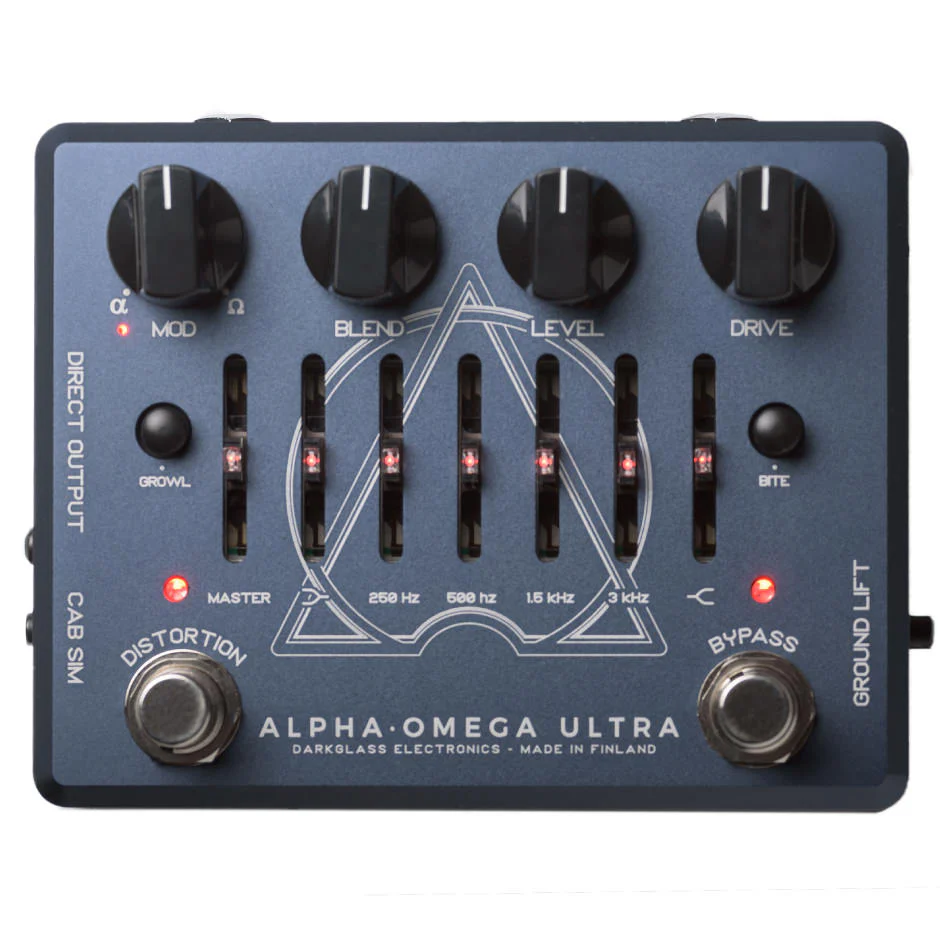 Darkglass Alpha Omega Ultra V2 Bass Preamp Pedal with Aux In - Image 2