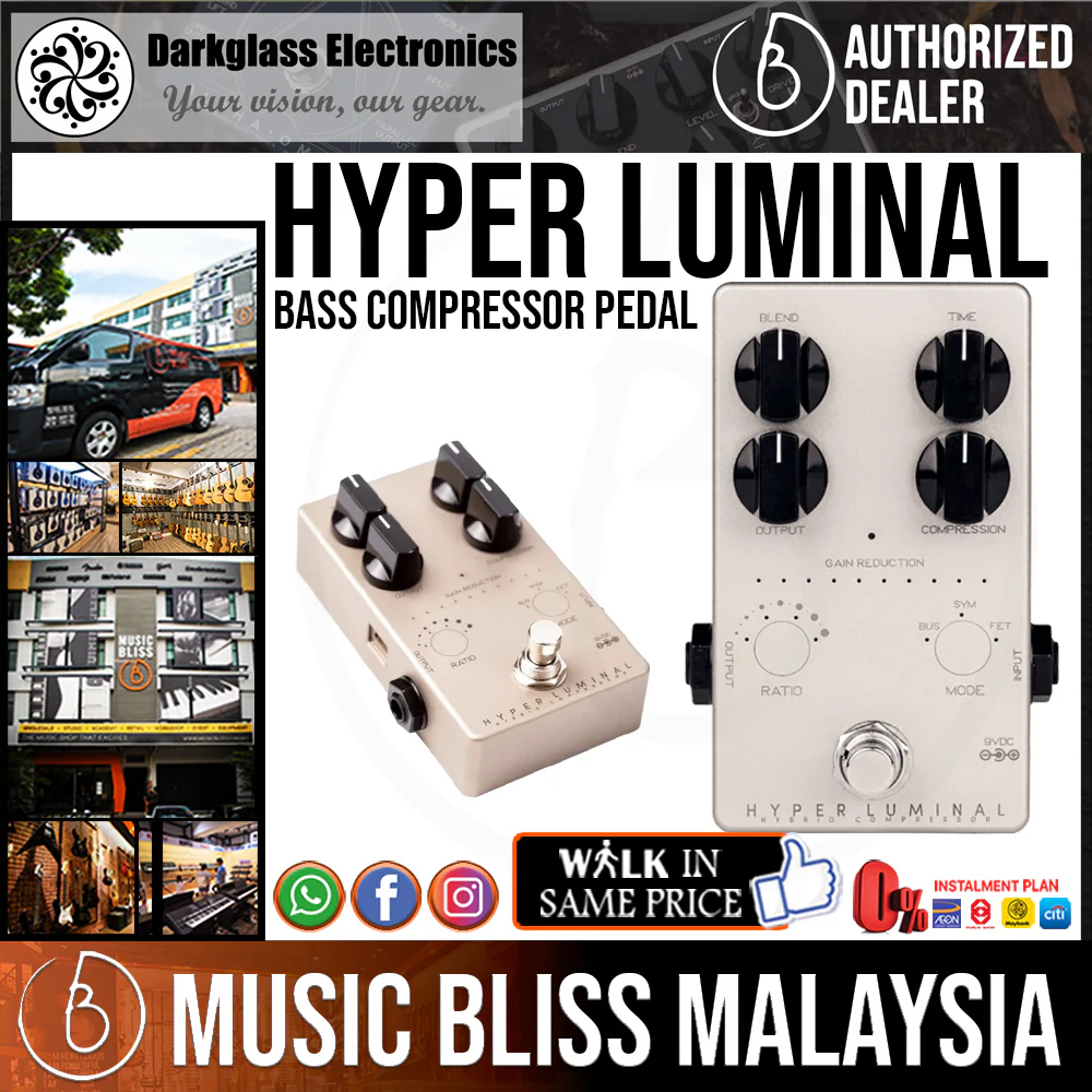 Darkglass Hyper Luminal Bass Compressor Pedal