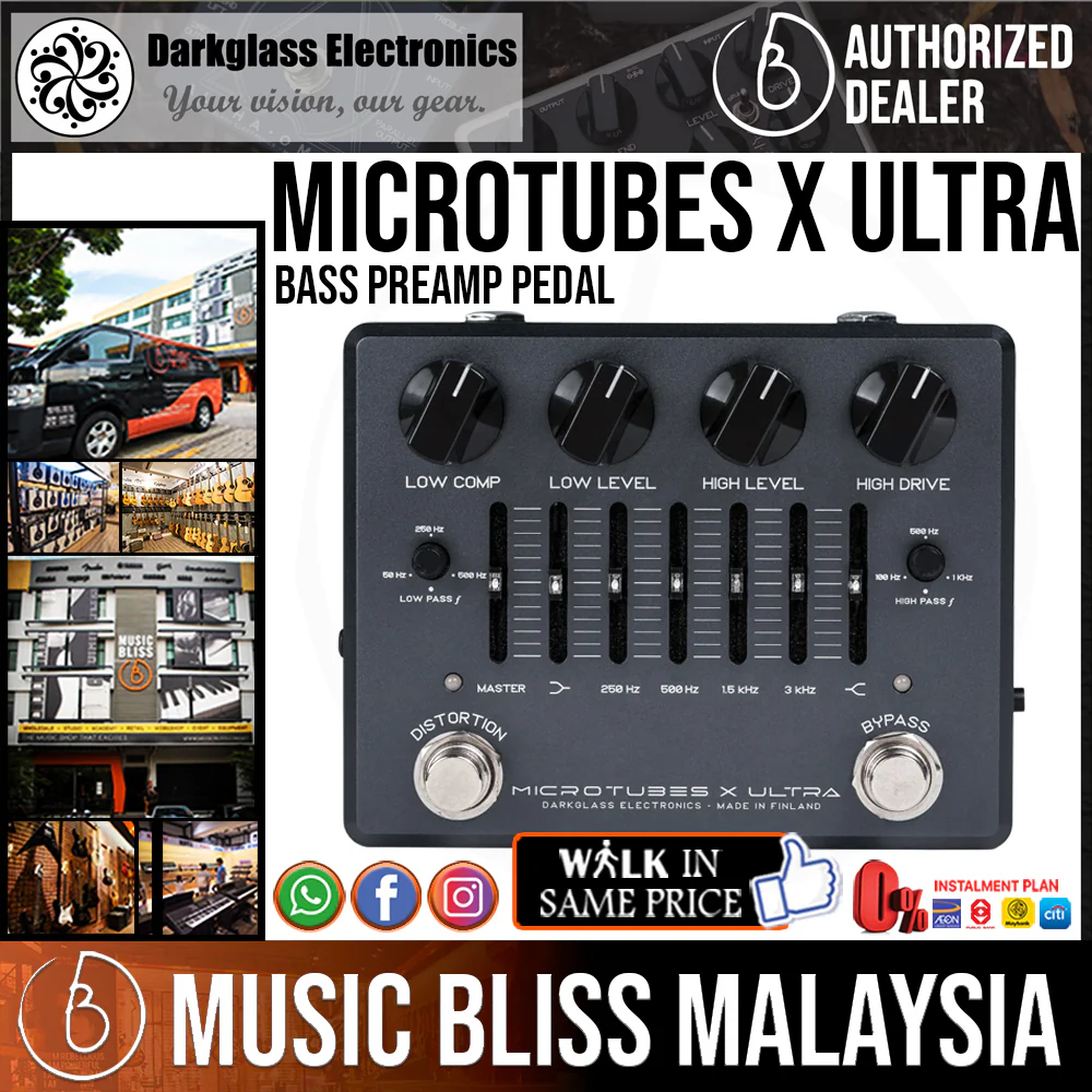 Darkglass Microtubes X Ultra Bass Preamp Pedal