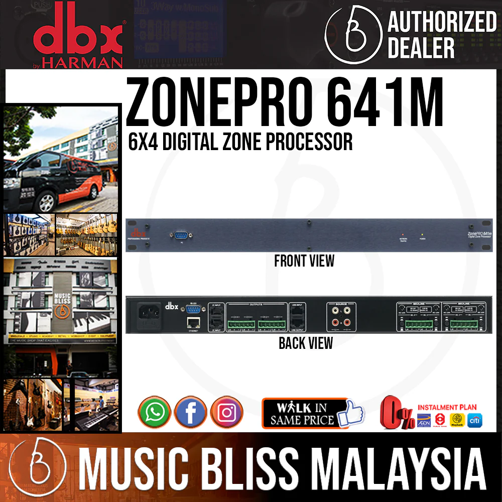 dbx ZonePRO 641m 6x4 Digital Zone Processor