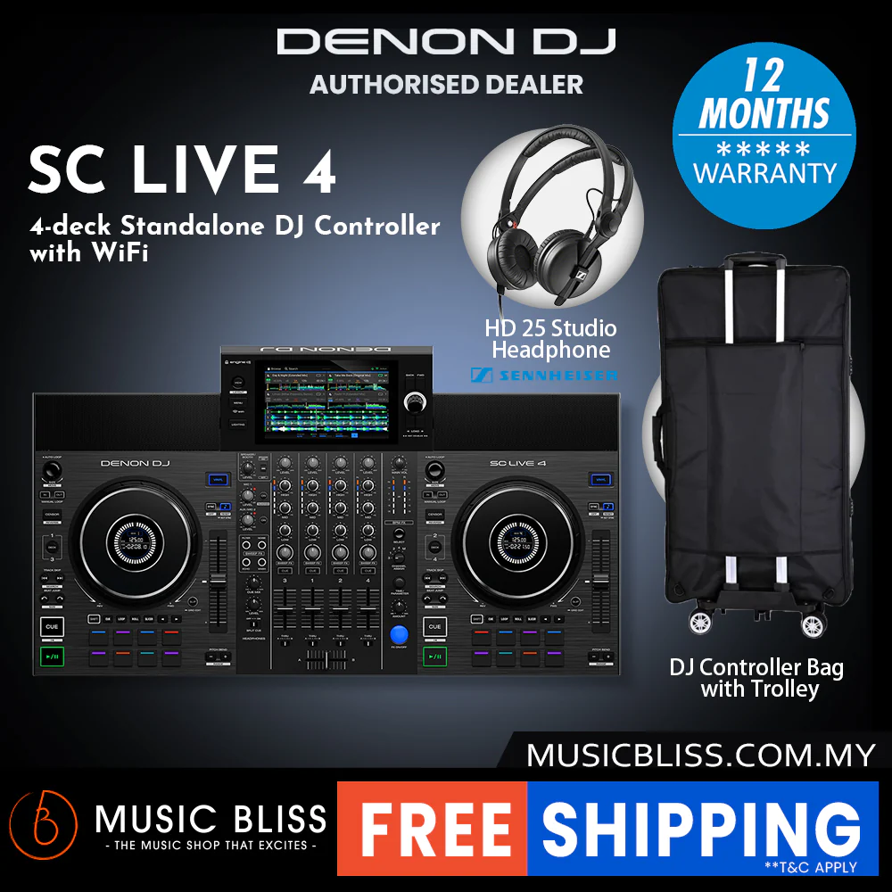 Denon DJ SC Live 4 Standalone DJ Controller - Image 3