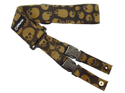 DiMarzio 2" ClipLock Guitar Strap - Camo Skulls Cordura DD2200MGSK - Image 2