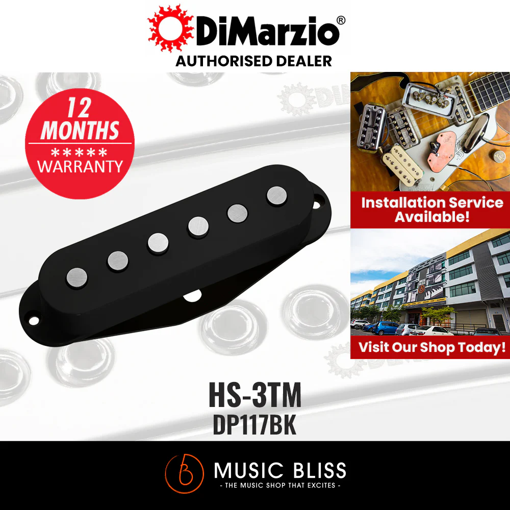 DiMarzio DP117BK HS-3 Single-coil Pickup - Black