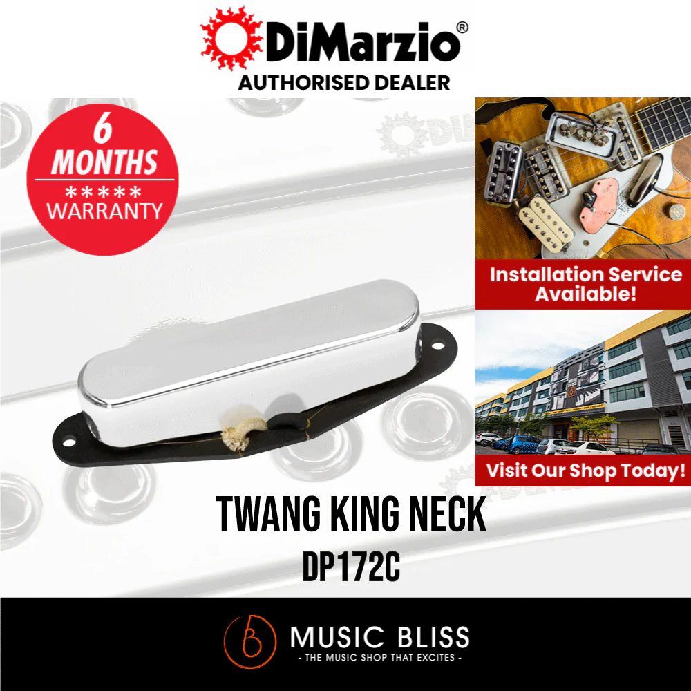 DiMarzio DP172C Twang King Neck Telecaster Pickup - Chrome